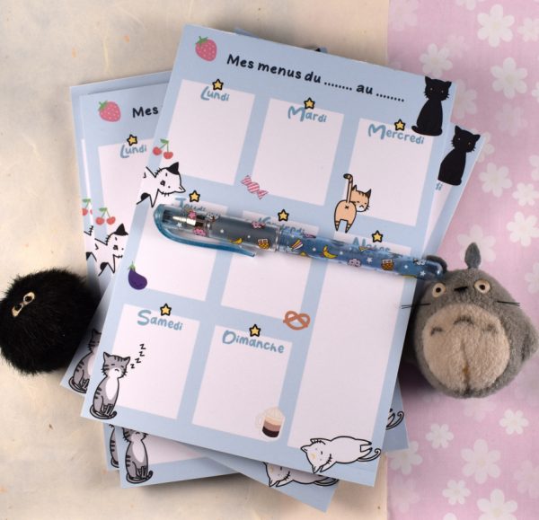 Planner Repas Chat