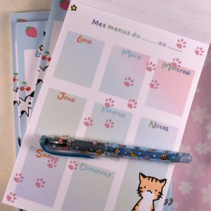 Planner Repas Chat